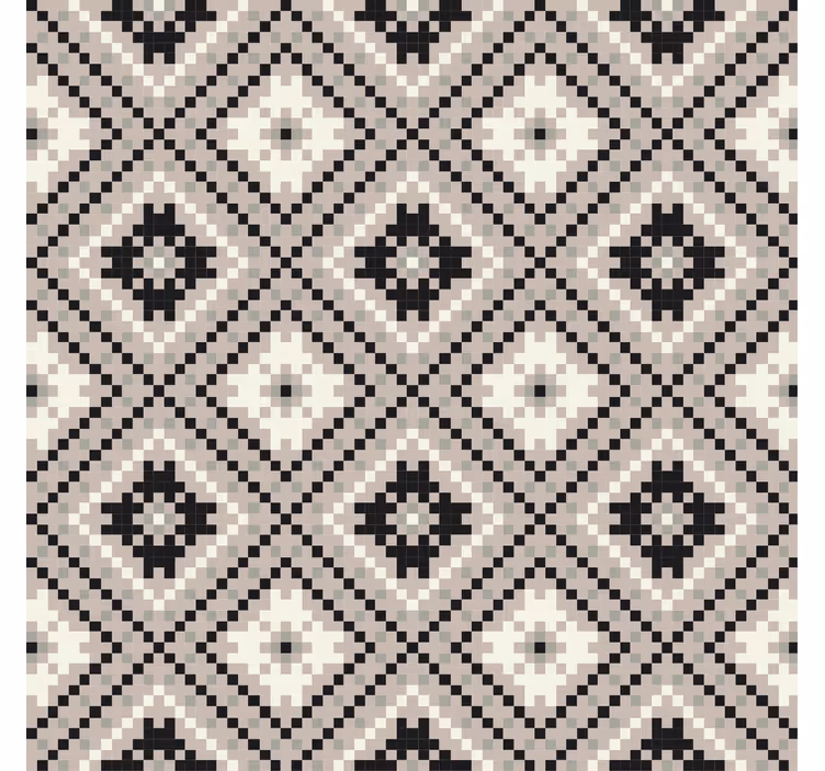 Store enrouleur beige design nordique losanges beige - TenStickers