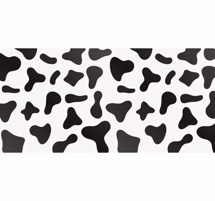 Store enrouleur blanc motif vache - TenStickers