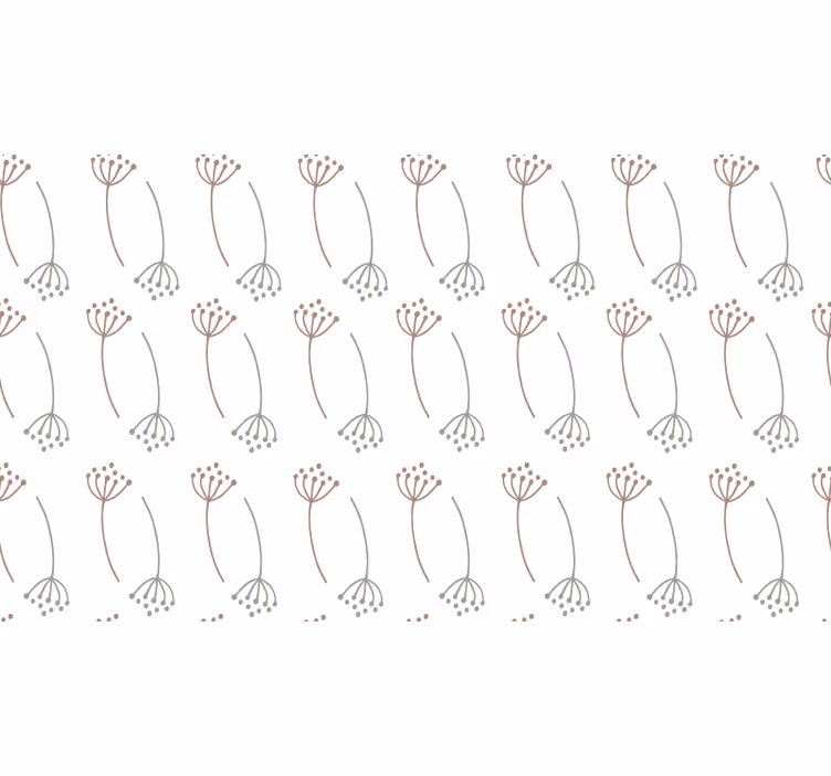 Store enrouleur blanc design pissenlits pastels - TenStickers