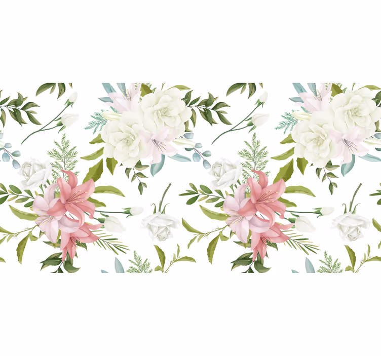 Store enrouleur fleur jardin minimaliste réaliste - TenStickers