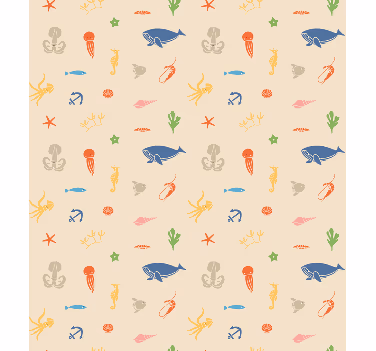 Store enrouleur animaux motif créatures marines - TenStickers