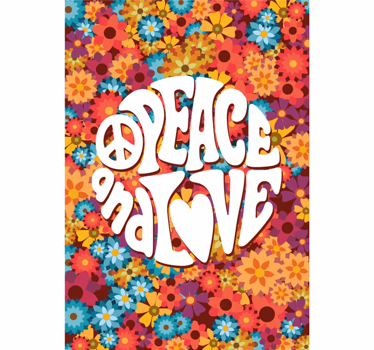 Store enrouleur phrases paix et amour - TenStickers