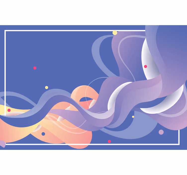 Store enrouleur salle de bain art dégradé vagues modernes - TenStickers