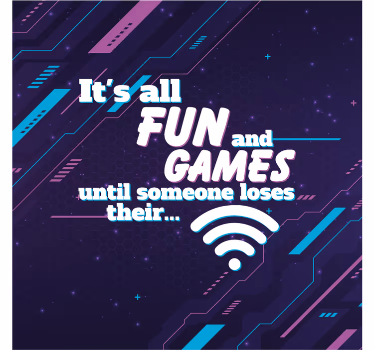 Store enrouleur bureaux humour wifi - TenStickers