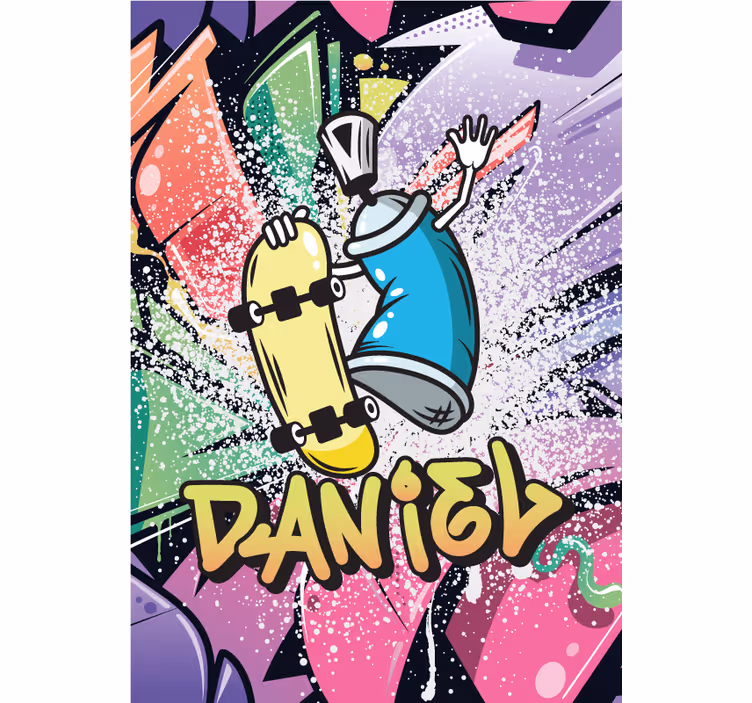 Store enrouleur chambre ado affiche graffiti personnalisée - TenStickers