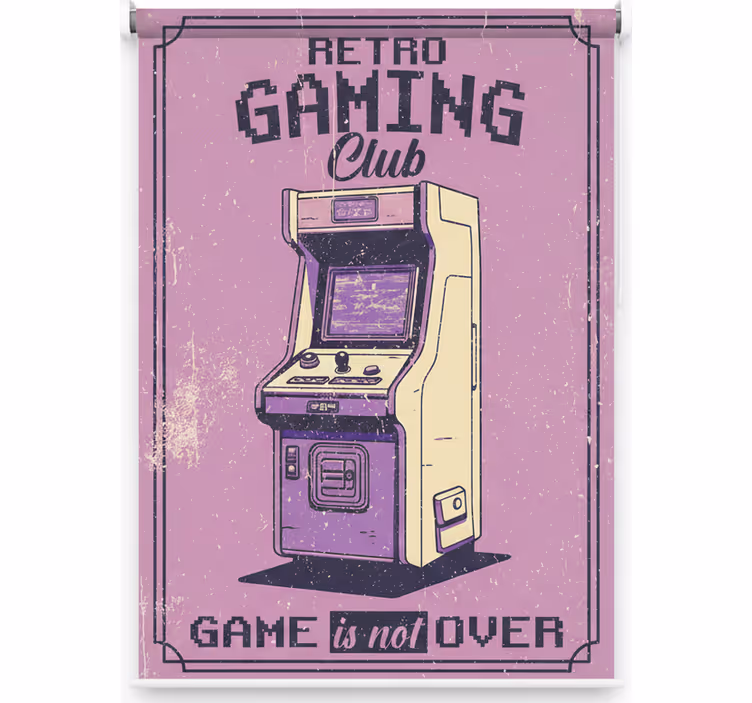 Store enrouleur chambre ado club de rétro gaming - TenStickers