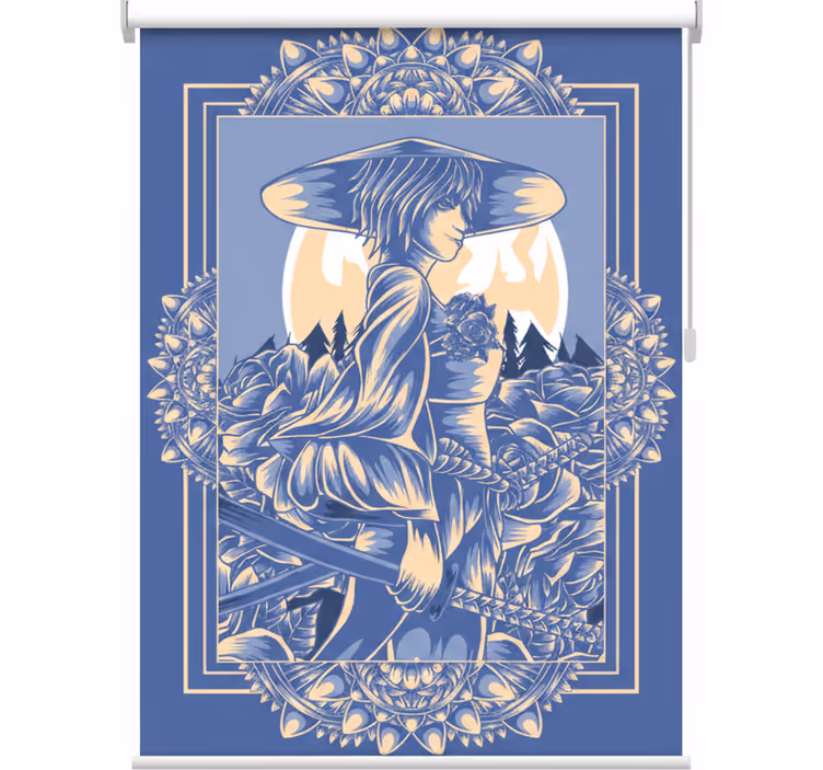 Store enrouleur chambre ado samurai anime - TenStickers