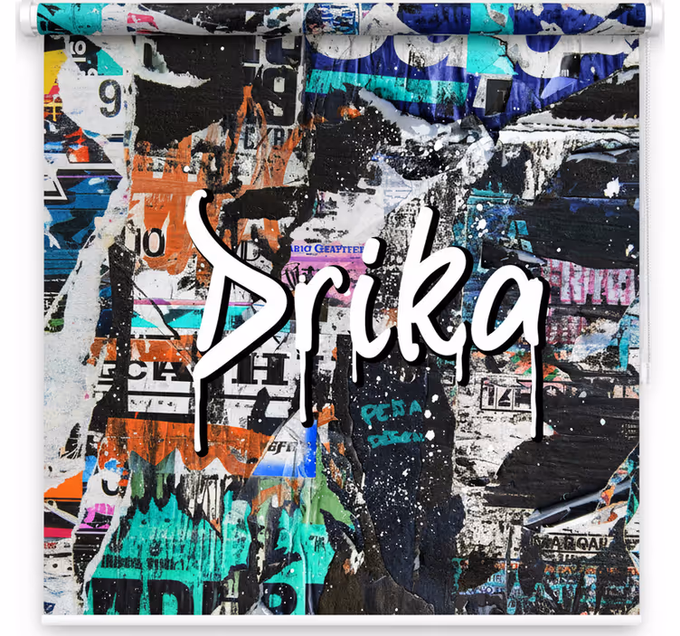 Store enrouleur chambre ado motif graffiti - TenStickers