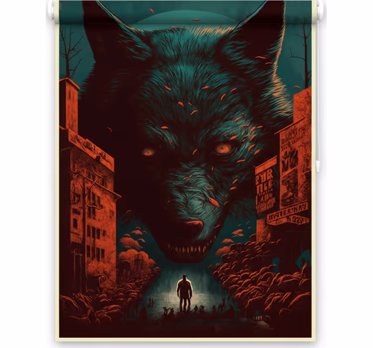 Store enrouleur chambre ado affiche de film loup - TenStickers