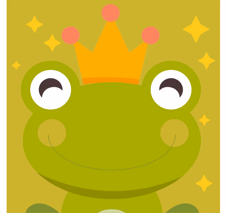 Store enrouleur amusant conte du roi grenouille - TenStickers