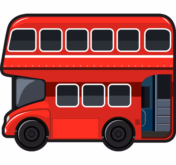 Store enrouleur amusant bus de londres - TenStickers