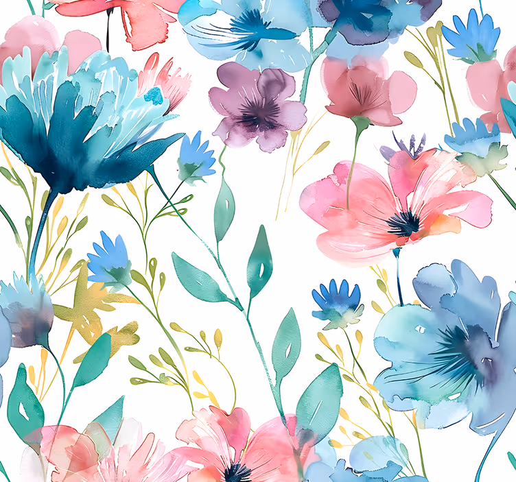 Store enrouleur fleur fleurs sauvages en été - TenStickers