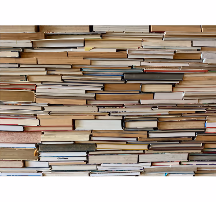 Store enrouleur rustique livres empilés - TenStickers
