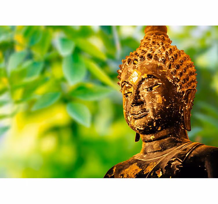 Store enrouleur motif zen papier peint prière orientale - TenStickers