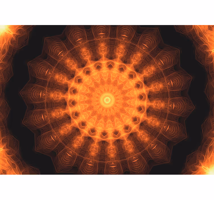 Store enrouleur motif zen lever de soleil mandala - TenStickers