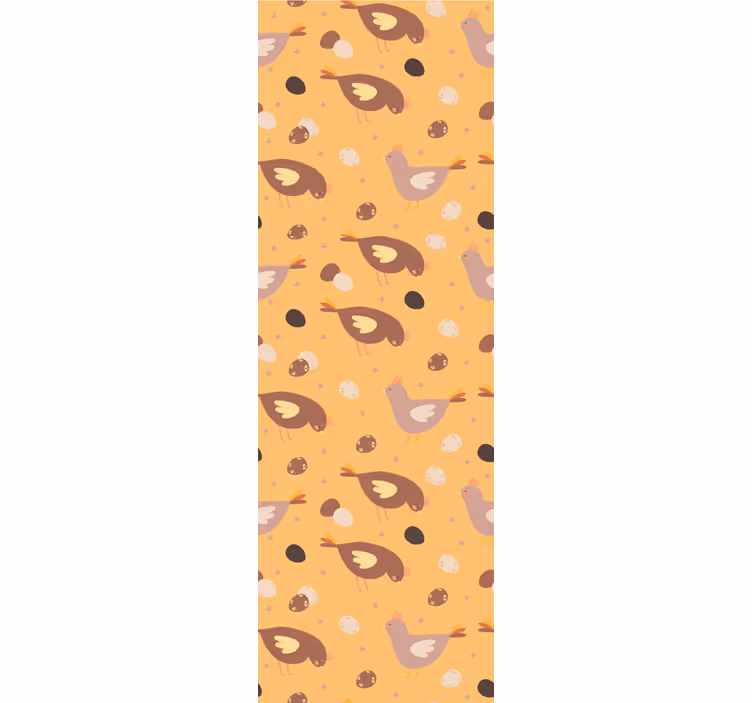 Store enrouleur orange motif poussin orange - TenStickers