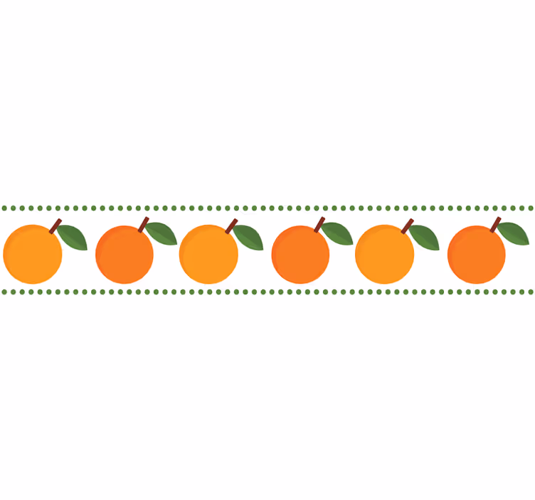 Store enrouleur orange bordure élégante orange - TenStickers