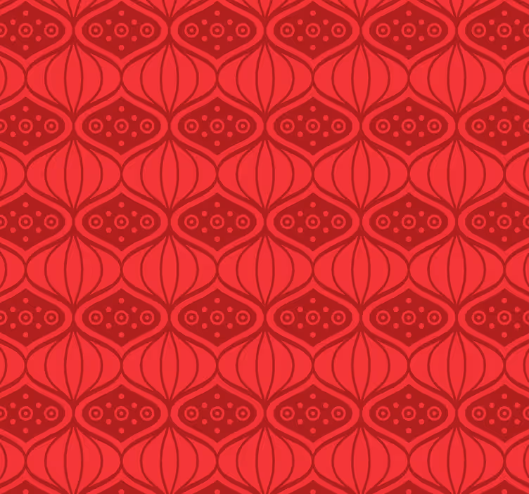Store enrouleur rouge style oriental - TenStickers