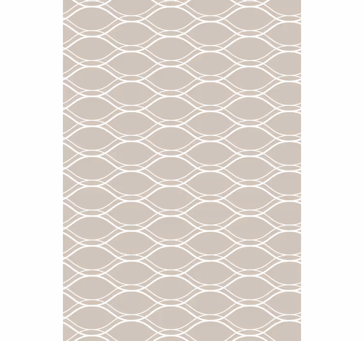 Store enrouleur extérieur beige à motifs lignes blanches - TenStickers