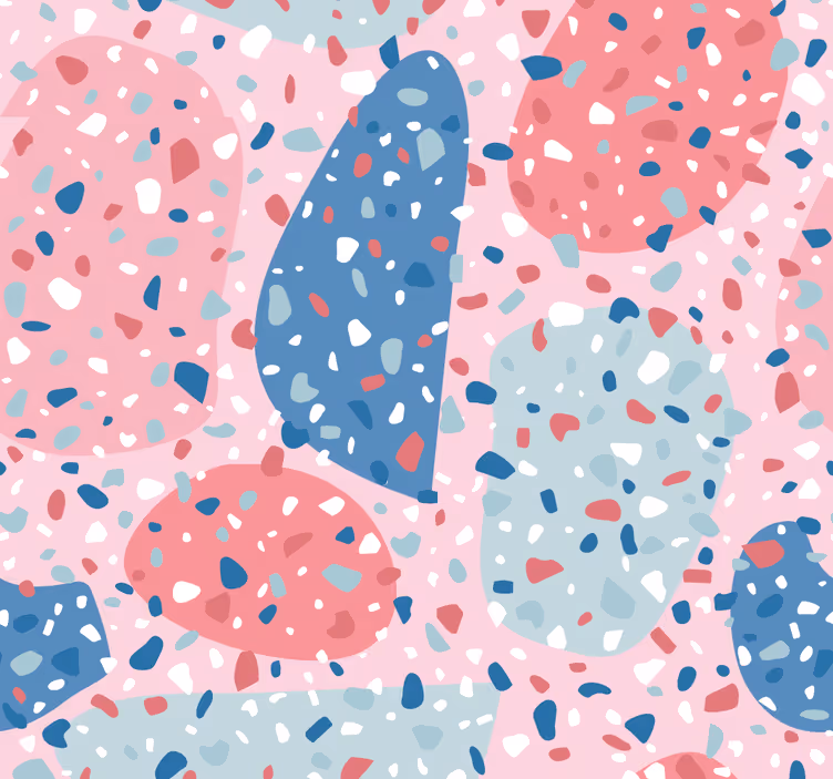 Store enrouleur chambre ado effet terrazzo rose - TenStickers