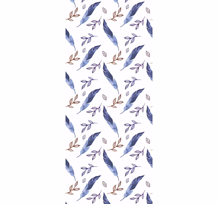 Store enrouleur chambre ado plume aquarelle élégante - TenStickers