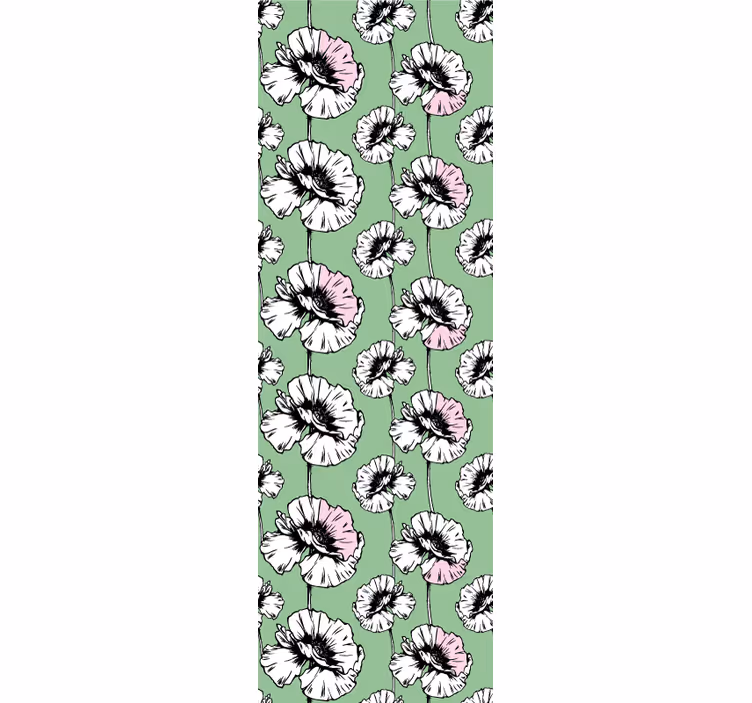 Store enrouleur chambre ado motif fleurs sauvages peintes - TenStickers