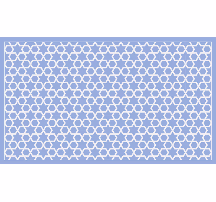 Store enrouleur salle de bain motif arabe bleu clair - TenStickers