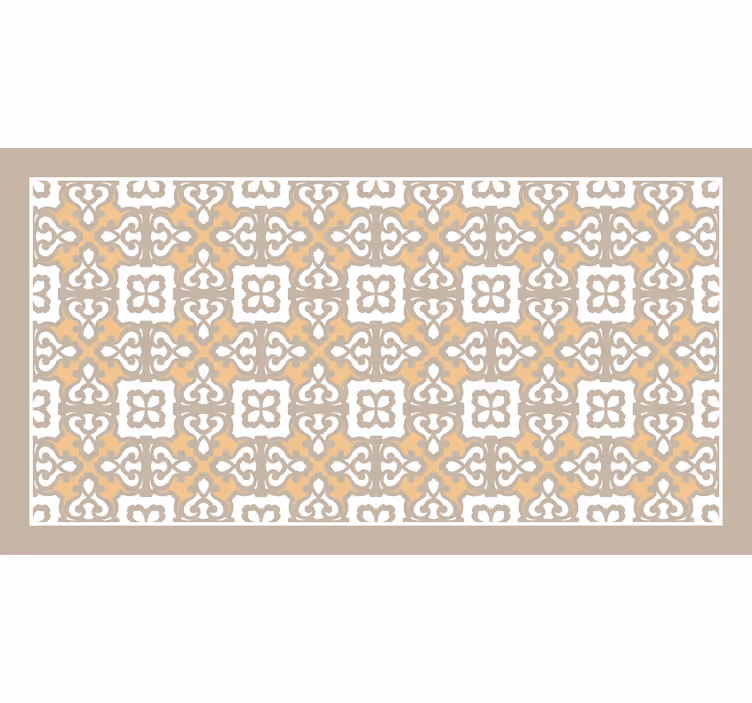 Store enrouleur salle de bain motif fleurs beige et gris - TenStickers