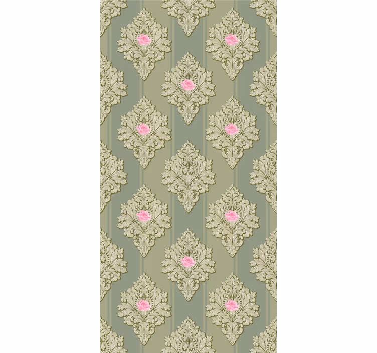Store enrouleur classique motif vintage vert français - TenStickers