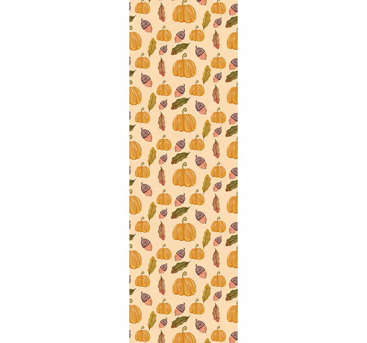 Store enrouleur classique citrouilles et feuilles vintage - TenStickers
