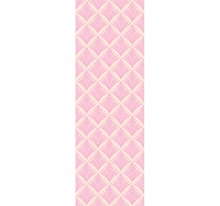 Store enrouleur classique motif rétro palmiers rose pastel - TenStickers