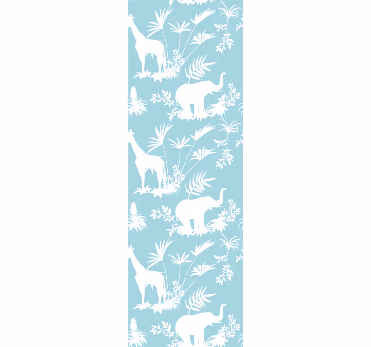 Store enrouleur classique motif toile vintage jungle - TenStickers