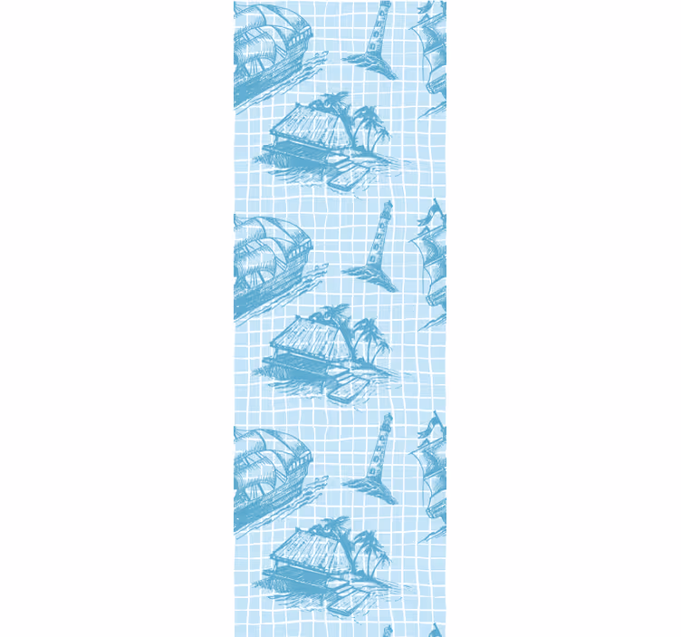 Store enrouleur classique motif toile westwind - TenStickers