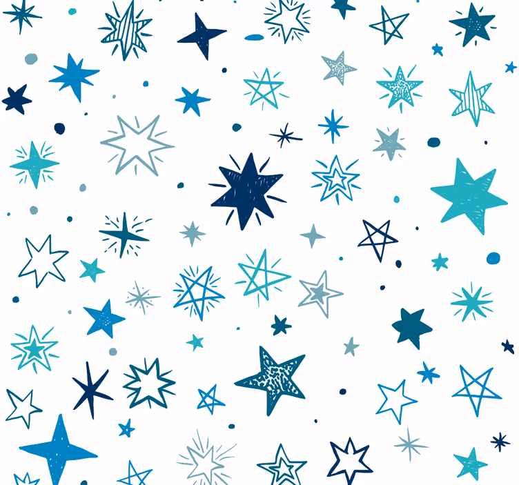 Store enrouleur chambre bébé motif étoilé géométrique - TenStickers