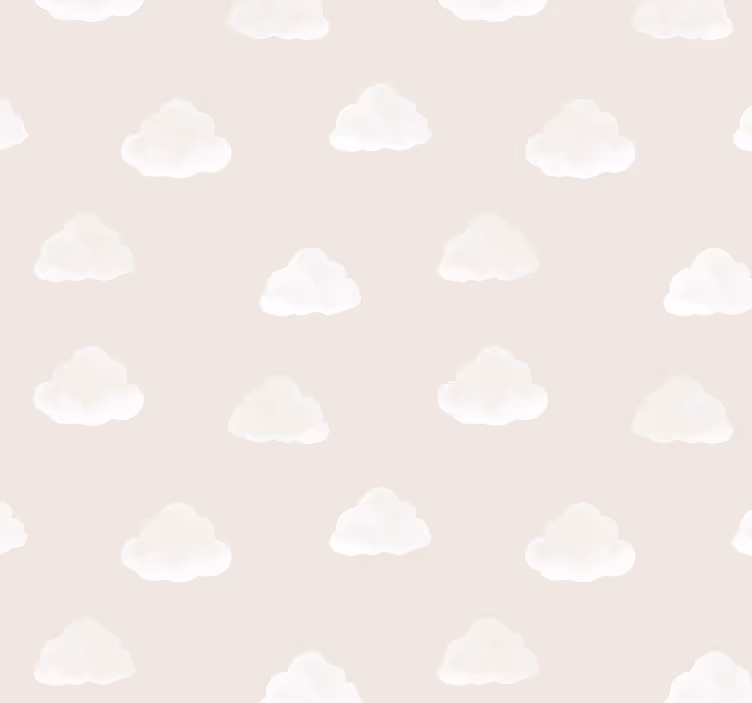 Store enrouleur chambre bébé motif nuages beiges - TenStickers
