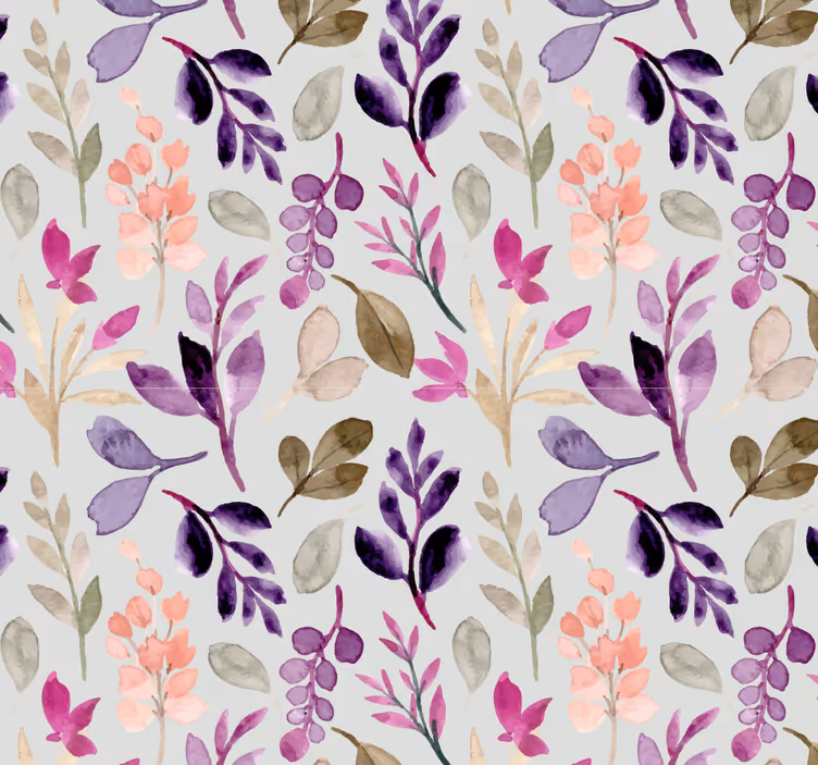 Store enrouleur chambre bébé couleurs douces florales - TenStickers