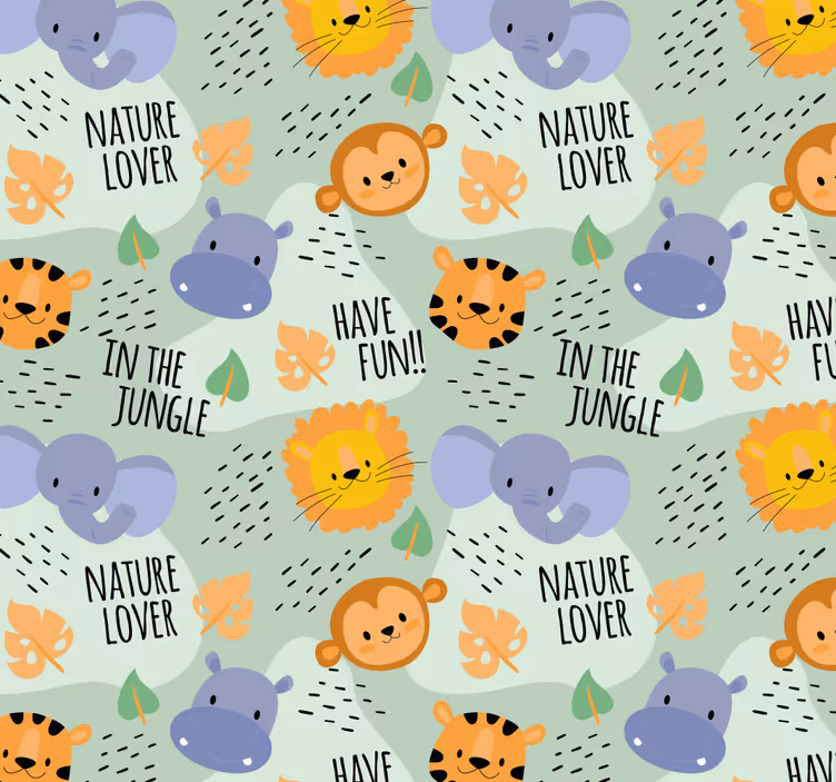 Store enrouleur chambre bébé jungle pour enfants - TenStickers