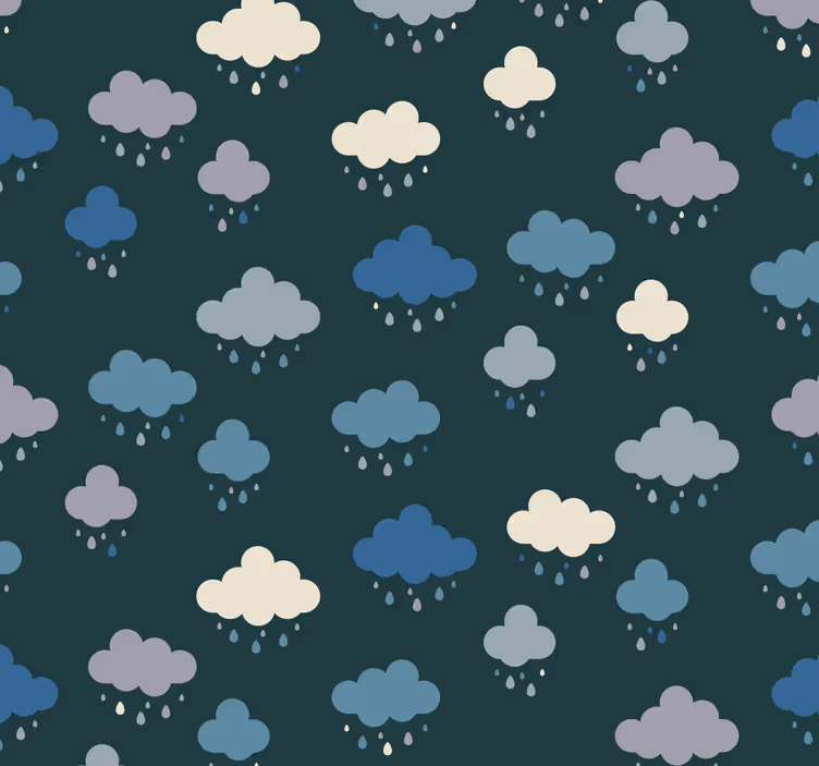 Store enrouleur chambre bébé ciel bleu avec nuages - TenStickers