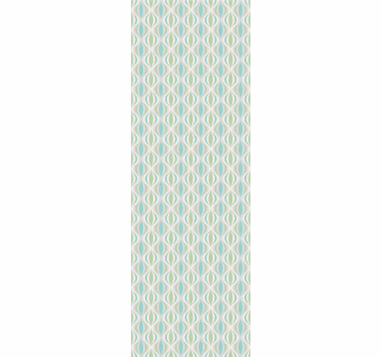 Store enrouleur couloir motif années 70 couleurs claires - TenStickers