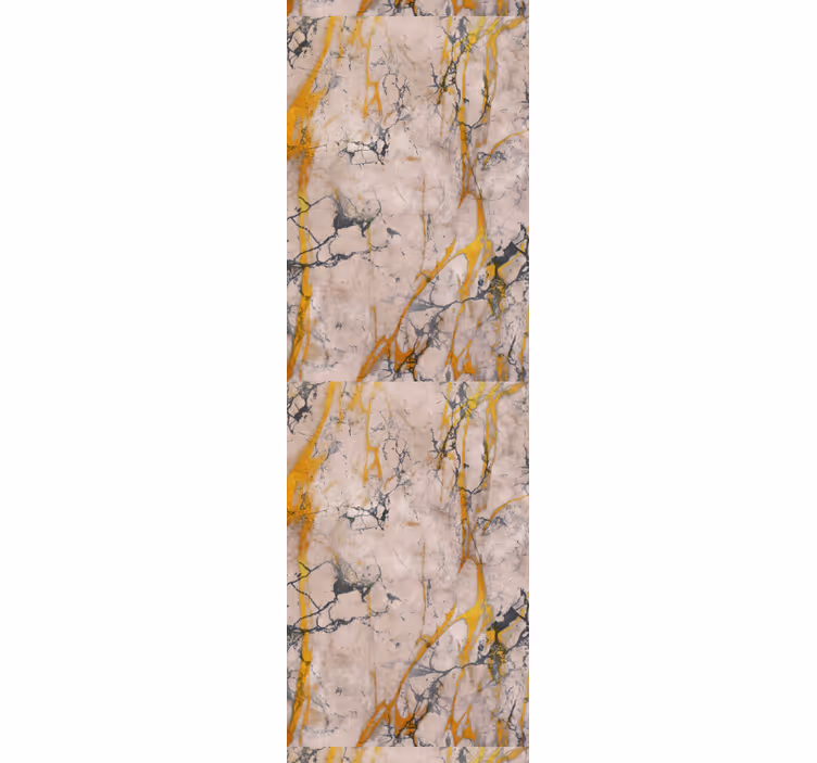 Store enrouleur couloir marbre doré chaud - TenStickers