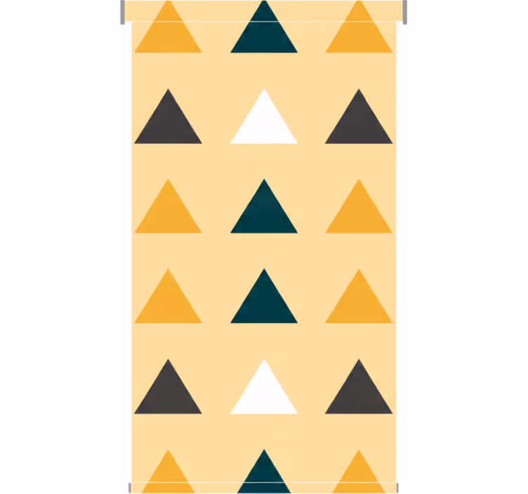 Store enrouleur couloir triangles géométriques colorés - TenStickers