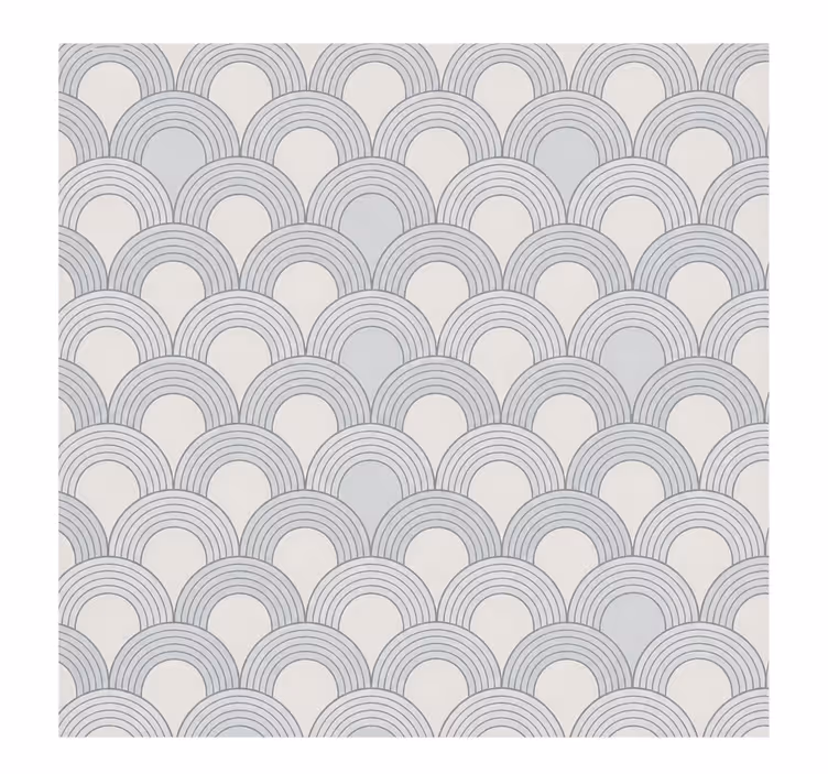 Store enrouleur chambre couple motif demi-cercle 160 - TenStickers