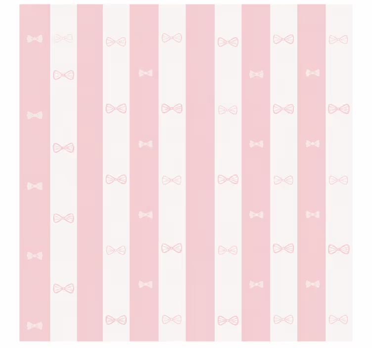 Store enrouleur rose rayures nœud papillon - TenStickers