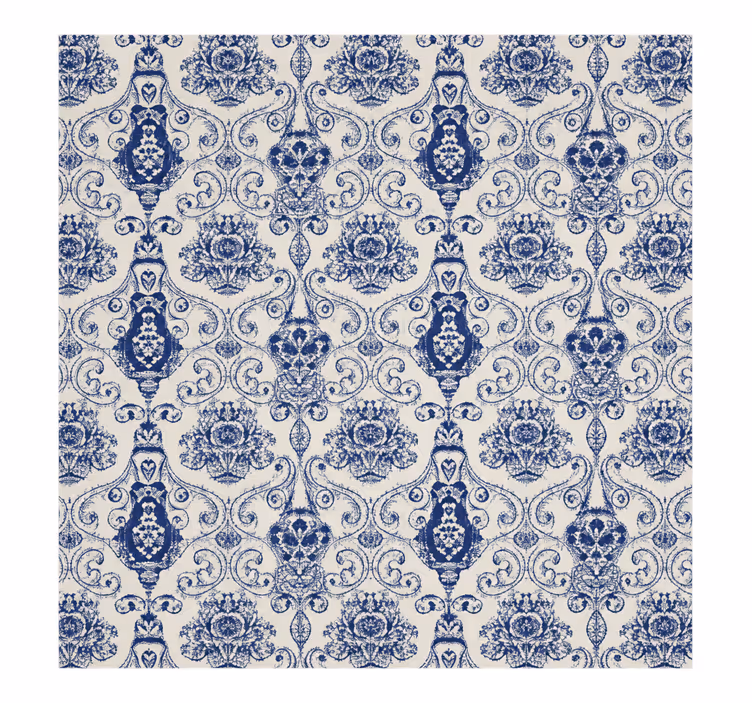 Store enrouleur chambre couple motif porcelaine 140 - TenStickers