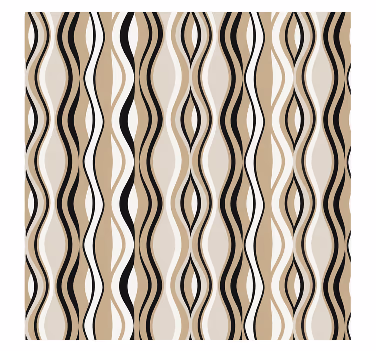 Store enrouleur cuisine motif courbe largeur 130 - TenStickers
