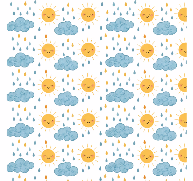 Store enrouleur salle de bain motif joyeux 300 cm - TenStickers