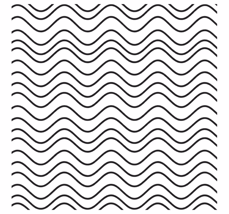 Store enrouleur salle de bain 90 cm motif vagues - TenStickers