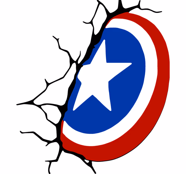 Store enrouleur super héro bouclier de captain america - TenStickers