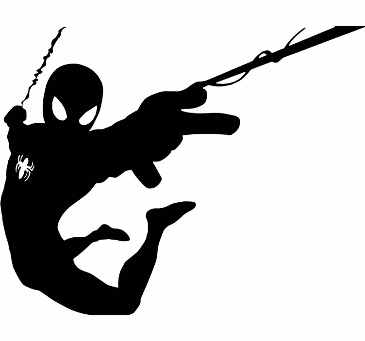 Store enrouleur super héros silhouette spiderman - TenStickers