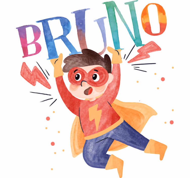 Store enrouleur super héro enfant aquarelle - TenStickers